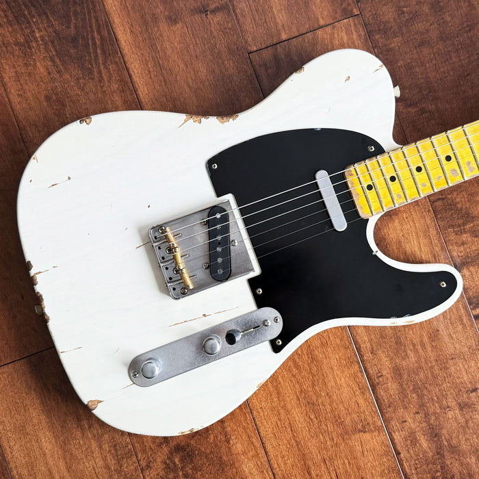 Nash Guitars Model T-52 Aged Mary Kay White Nitro Maple Neck NG5950