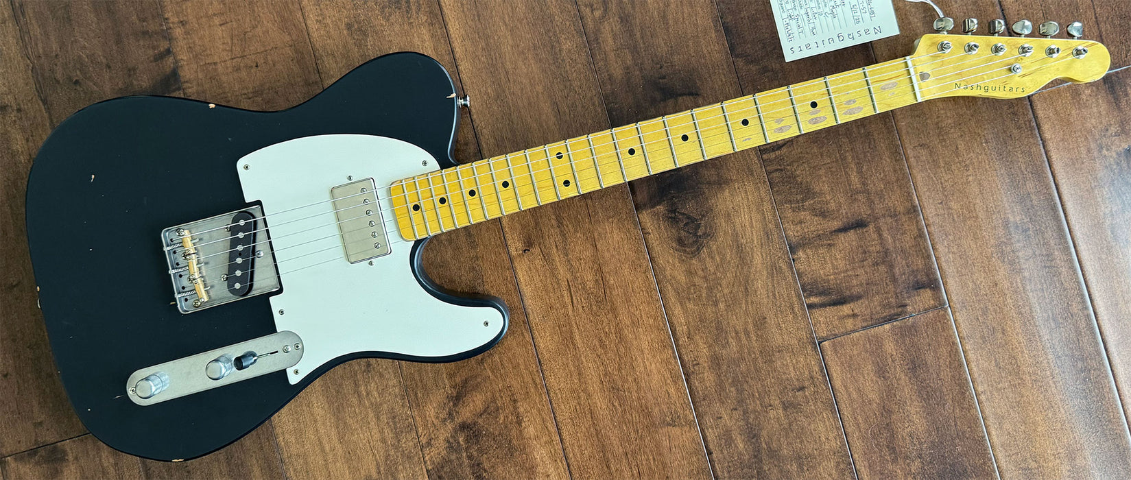 Nash Guitars Model T-57 Humbucker Neck Maple Neck Aged Black NG6087