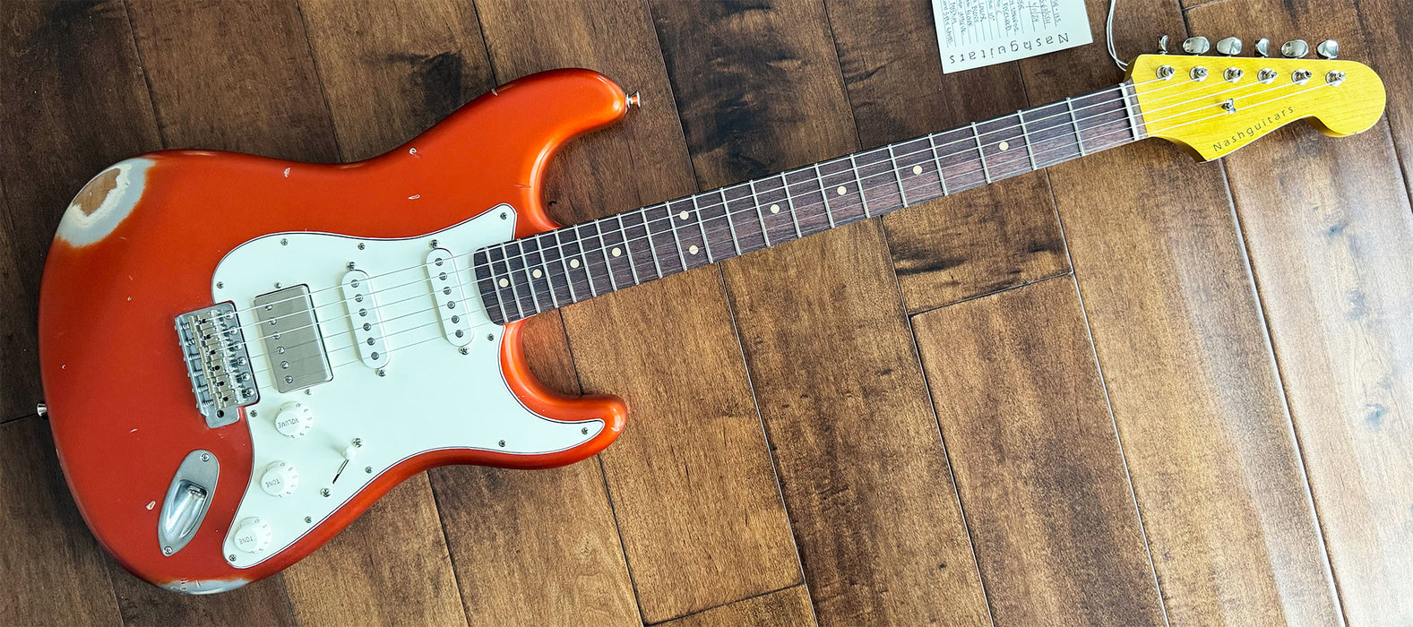 Nash Guitars Model S-63 HSS Candy Tangerine Lollar Pickups Rosewood Neck VSN135