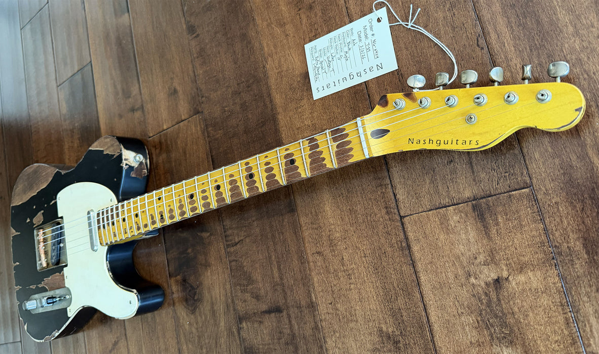 Nash Guitars Model T-57 Humbucker Neck Maple Neck Aged Black NG6424