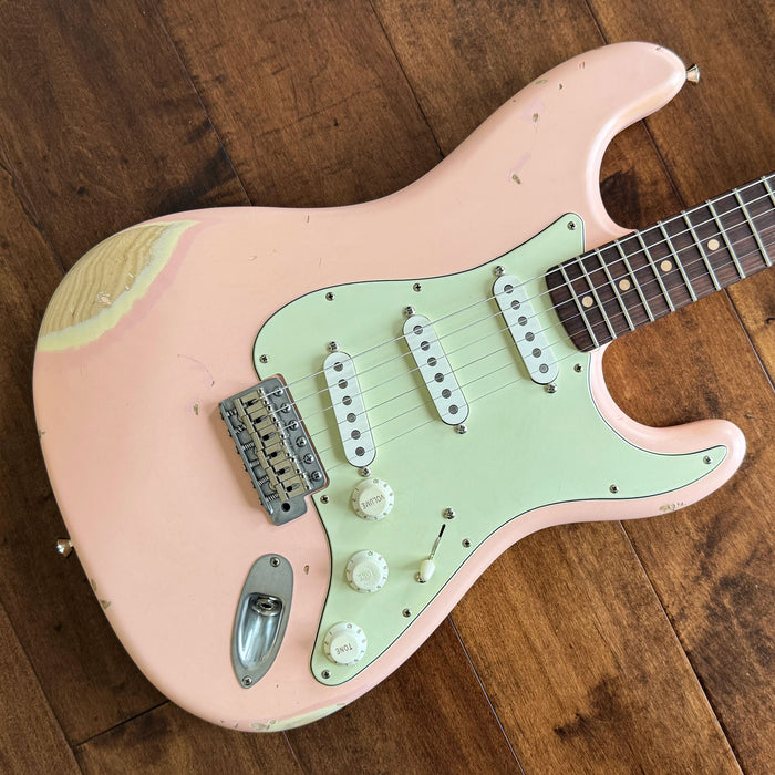 Nash Guitars S-63 Shell Pink Lollar Pickups Rosewood Neck NG6086