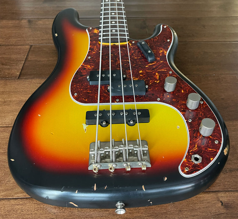 Nash Guitars Model PBJ-63 Aged 3-Tone Sunburst Lollar Pickups NG5805