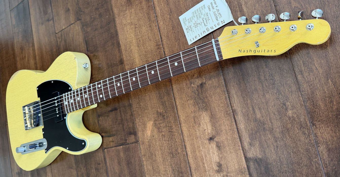 Nash Guitars Model T-63 P90 Neck Korina/TV Yellow Rosewood Neck NG6542