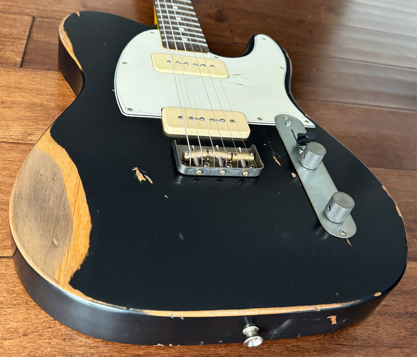 Nash Guitars Model T-2HB P90 Pickups Black Rosewood Neck NG5918