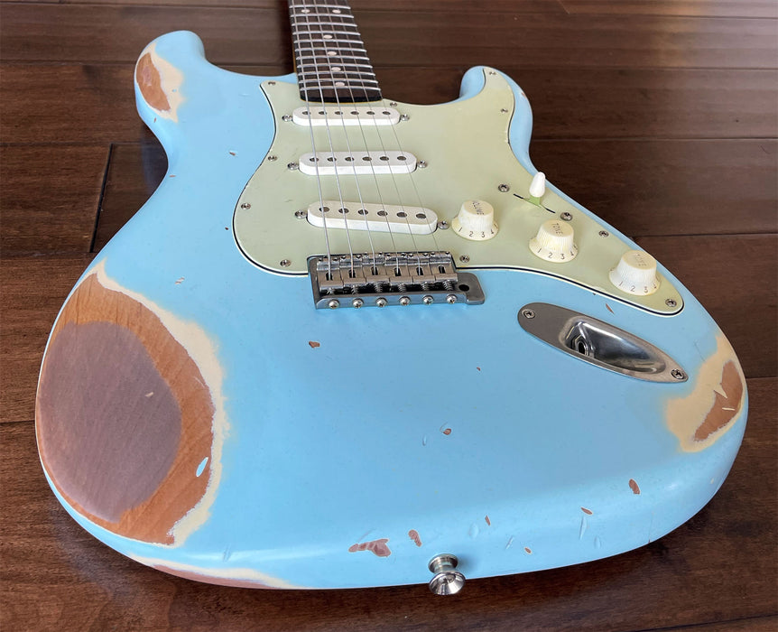 Nash Guitars Model S-63 Sonic Blue Lollar Pickups Rosewood Neck VSN124