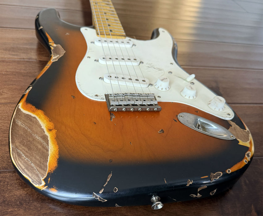 Nash Guitars Model S-57 Hard Tail Aged 2-Tone Sunburst Lollar Pickups NG5923