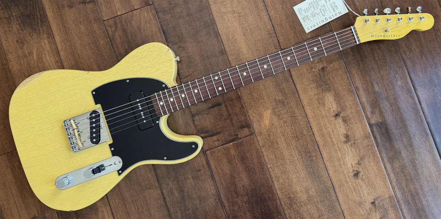 Nash Guitars Model T-63 P90 Neck Korina/TV Yellow Rosewood Neck NG6542