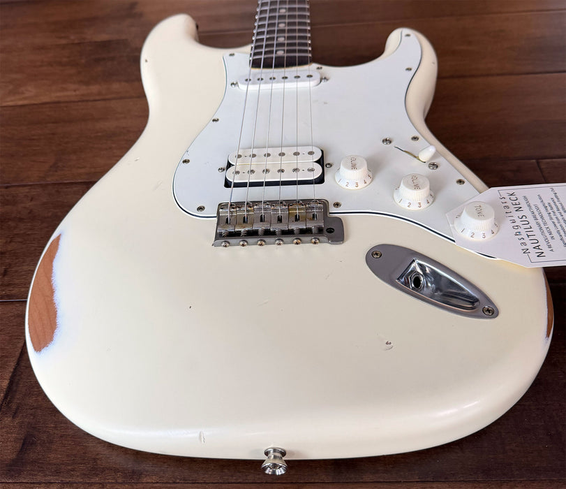 Nash Guitars Model S-63 HXH Vintage White Rosewood Nautilus Neck NG6293