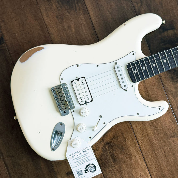 Nash Guitars Model S-63 HXH Vintage White Rosewood Nautilus Neck NG6293