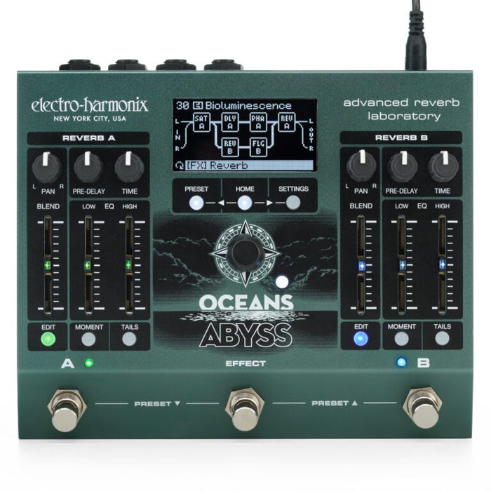 Electro-Harmonix Oceans Abyss Advanced Reverb Laboratory