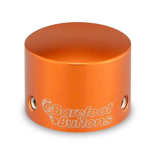 Barefoot Buttons Version 1 Tallboy Orange (3/8" 10mm 3PDT Switches)