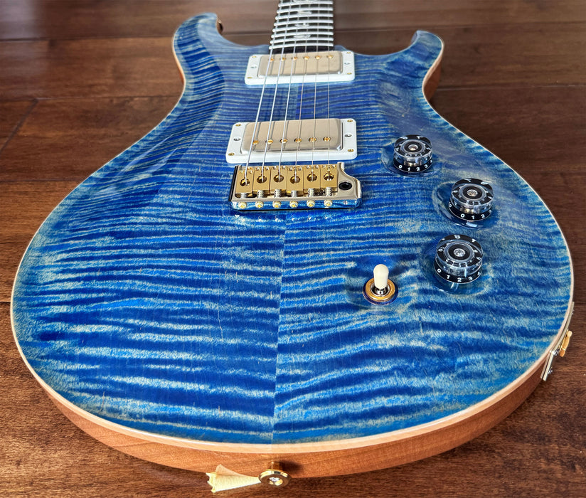 PRS DGT Electric Guitar Faded Blue Jean Flame Maple 10-Top Hybrid Package 0401448