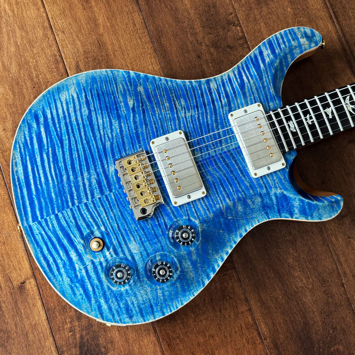 PRS DGT Electric Guitar Faded Blue Jean Flame Maple 10-Top Hybrid Package 0401448