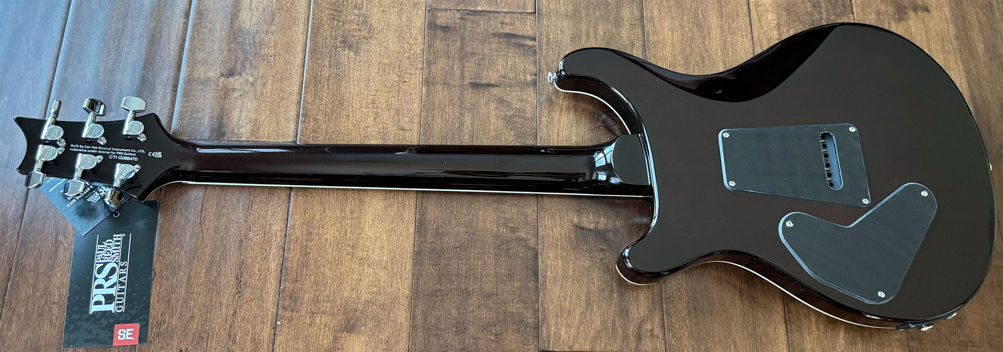 PRS SE Custom 24 Semi-Hollow Piezo Orange Tiger Smokeburst CTIG086470