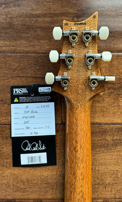 PRS DGT Electric Guitar Faded Blue Jean Flame Maple 10-Top Hybrid Package 0401448