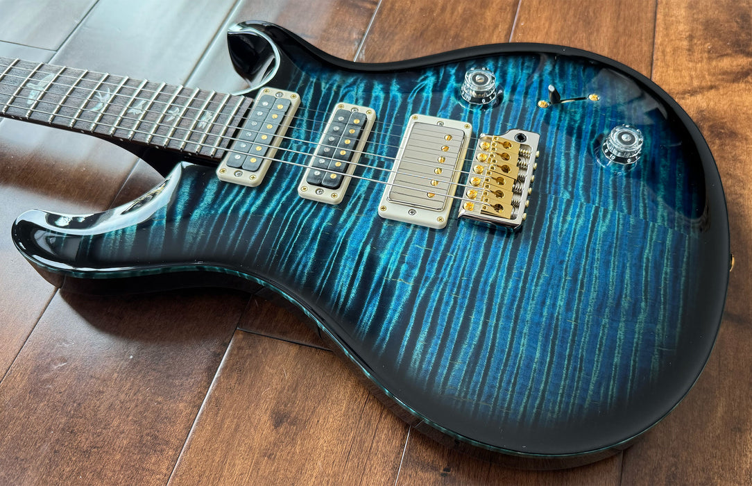 PRS Studio 10-Top Electric Guitar Cobalt Smokeburst Pattern Neck Hybrid 0397521