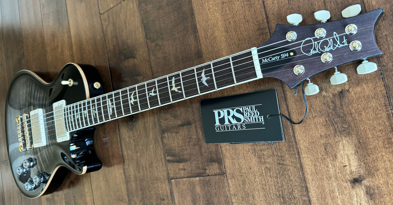 PRS McCarty 594 Singlecut Charcoal Burst Hybrid Package Pattern Vintage 0391974