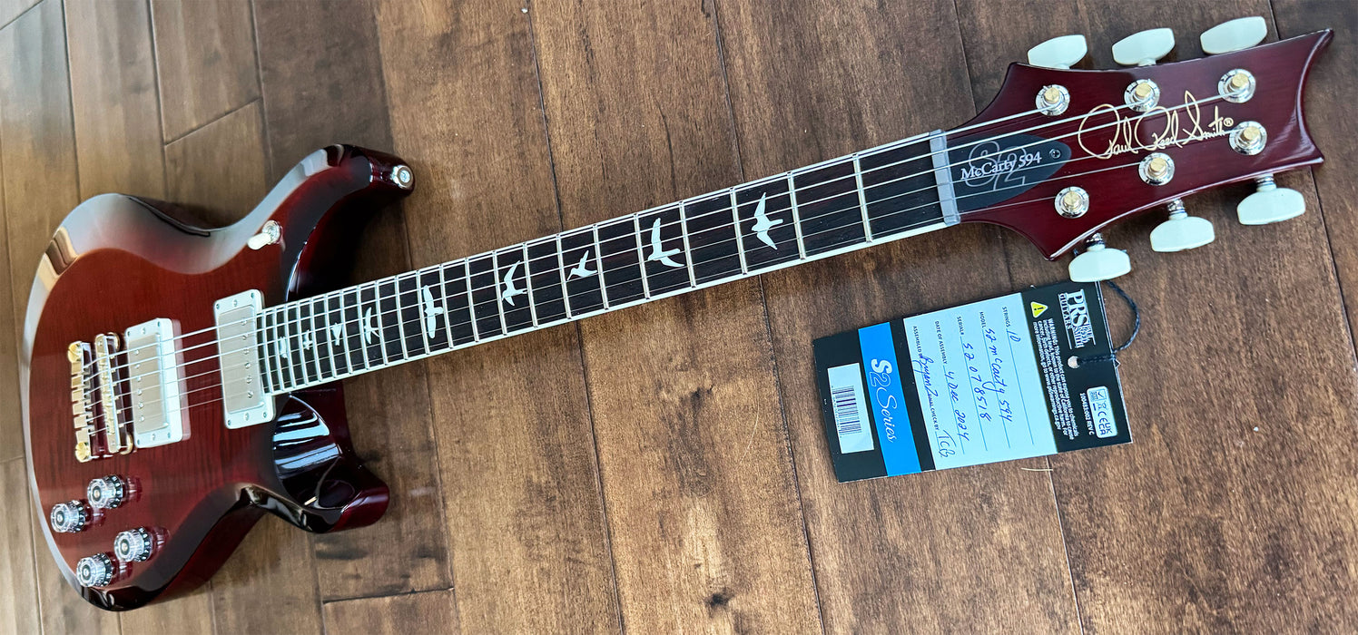 PRS S2 McCarty 594 Electric Guitar Fire Red Burst S2078518