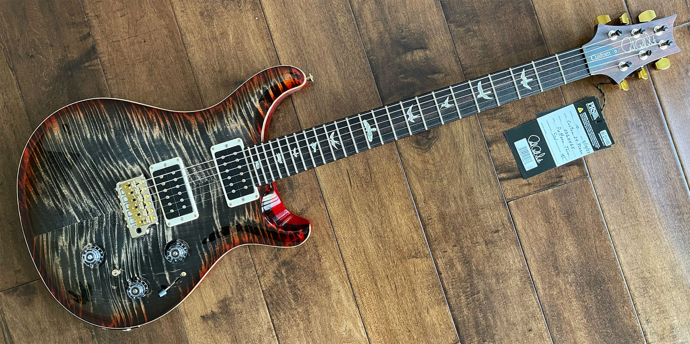 ギター PRS Custom 24-08 10top charcoal burst PRS Custom 24-08 Electric Guitar - Charcoal Burst 10-Top