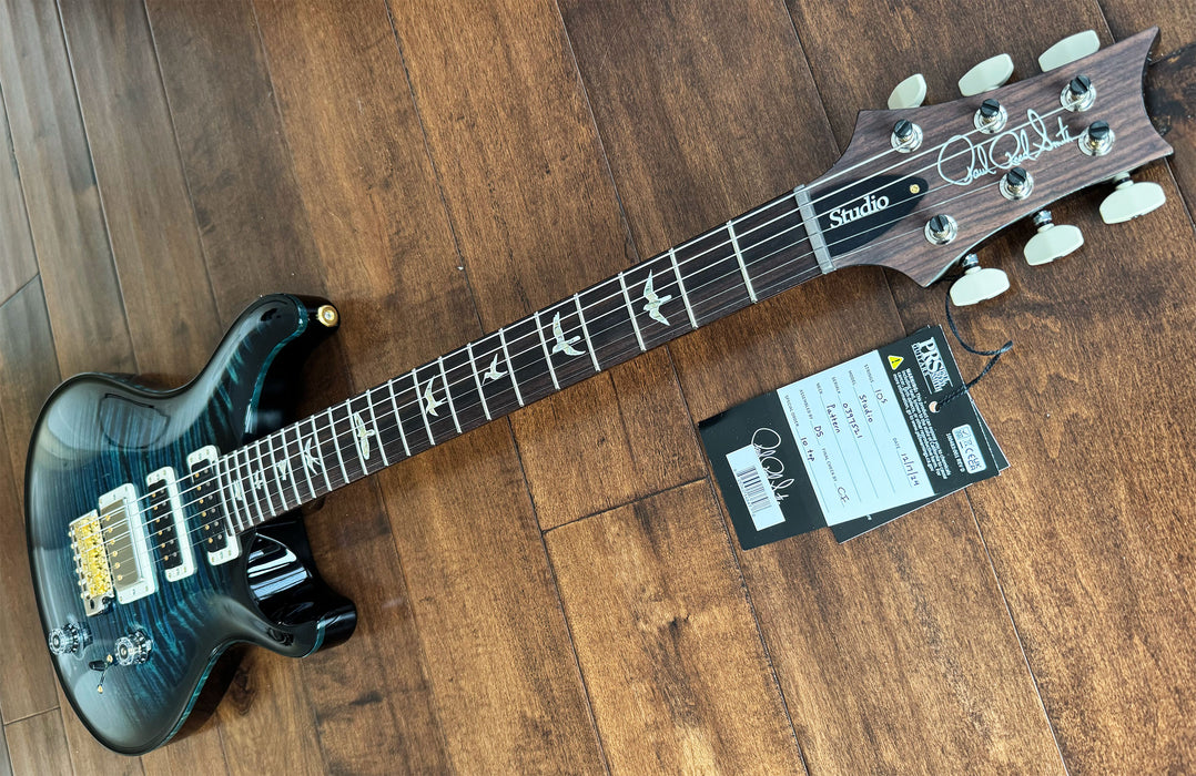 PRS Studio 10-Top Electric Guitar Cobalt Smokeburst Pattern Neck Hybrid 0397521