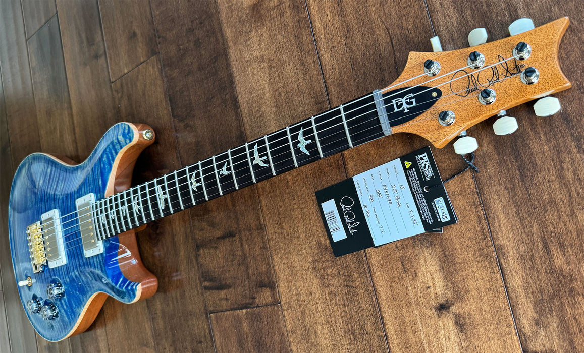 PRS DGT Electric Guitar Faded Blue Jean Flame Maple 10-Top Hybrid Package 0401448