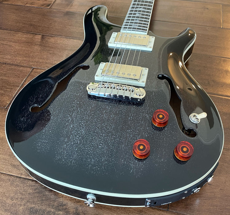 PRS SE Hollowbody Standard Piezo Dog Hair Smokeburst CTCF31157