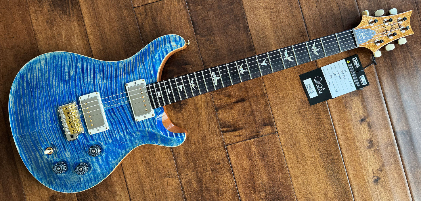 PRS DGT Electric Guitar Faded Blue Jean Flame Maple 10-Top Hybrid Package 0401448