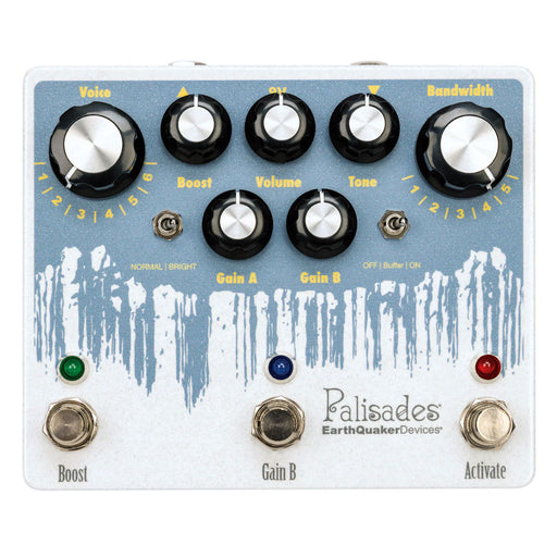 Earthquaker Devices Palisades V2 Overdrive Distortion Pedal Blue Slate