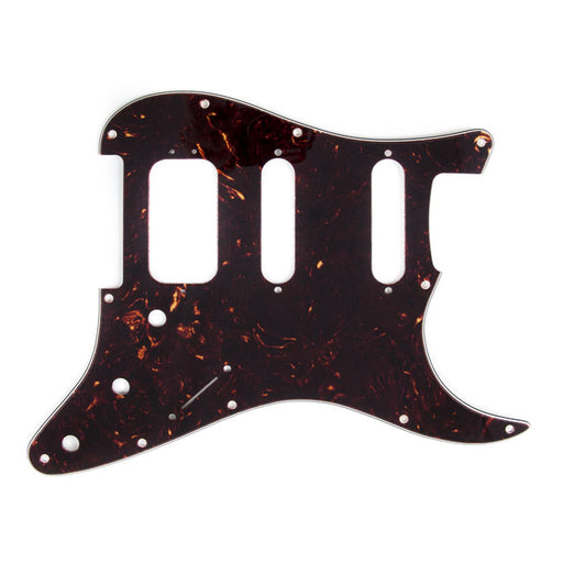 Fender Strat HSS (3-Screw Mount HB), 11-Hole Brown Shell 4-Ply Pickguard 0054022000