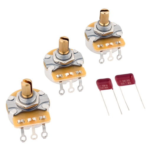 Fender Stratocaster Split Shaft Potentiometer & Capacitor Kit 3-Pack 0990830003
