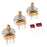 Fender Stratocaster Split Shaft Potentiometer & Capacitor Kit 3-Pack 0990830003