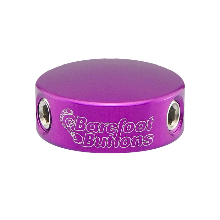 Barefoot Buttons Version 1 (3/8" 10mm 3PDT Switches) Mini Purple
