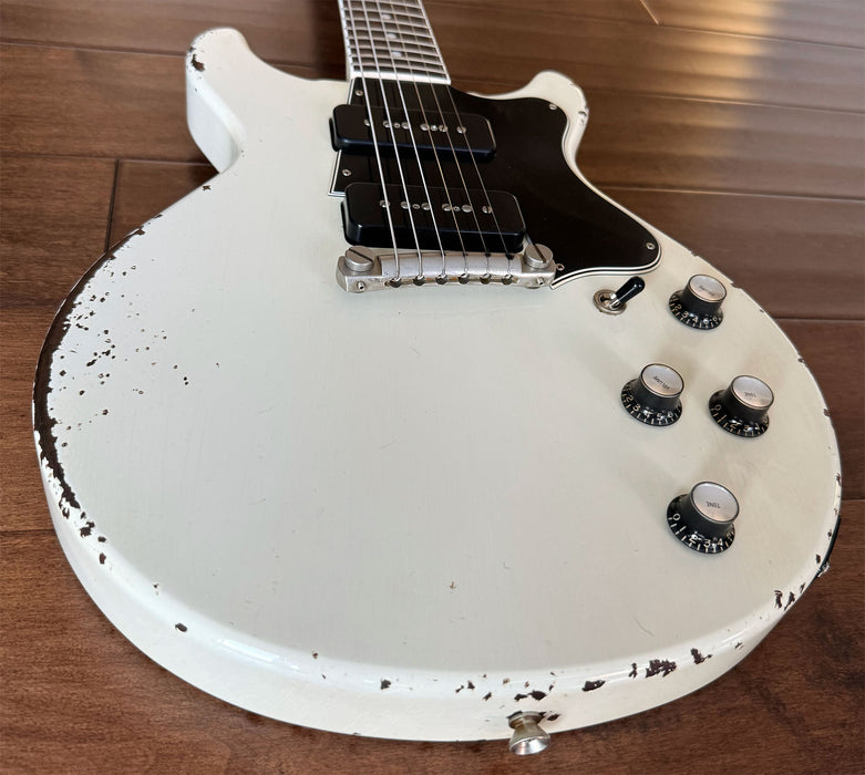 Rock N Roll Relics Thunders II DC Electric Guitar Aged Olympic White 231562