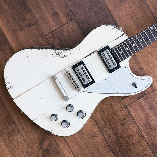 Rock N Roll Relics Revenge Modern Offset Electric Guitar Aged Olympic White 251966
