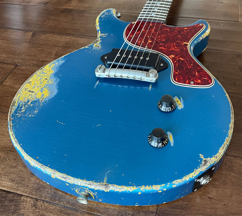 Rock N Roll Relics Thunders DC Electric Guitar Aged Lake Placid Blue 231522