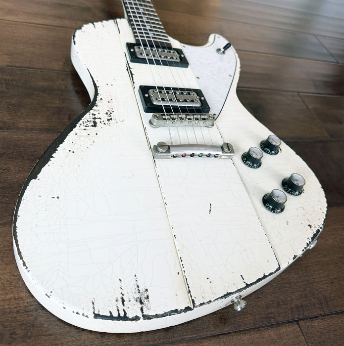 Rock N Roll Relics Revenge Modern Offset Electric Guitar Aged Olympic White 251966