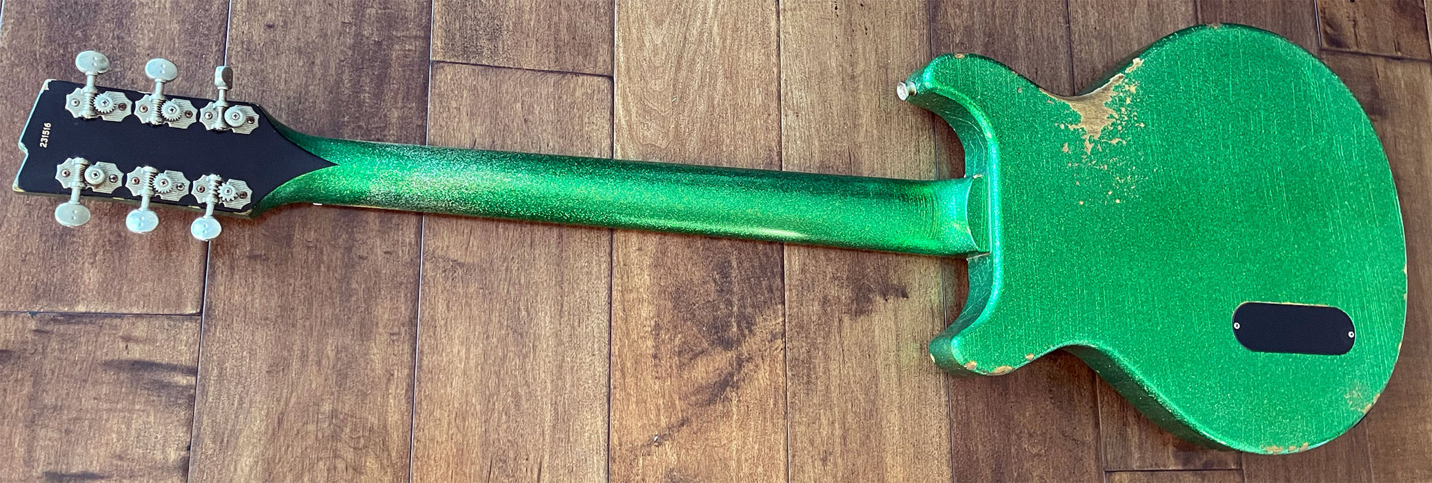 Rock N Roll Relics Thunders DC Electric Guitar Aged Lake Sparkle Green 231516