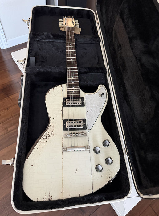 Rock N Roll Relics Revenge Modern Offset Electric Guitar Aged Olympic White 251966