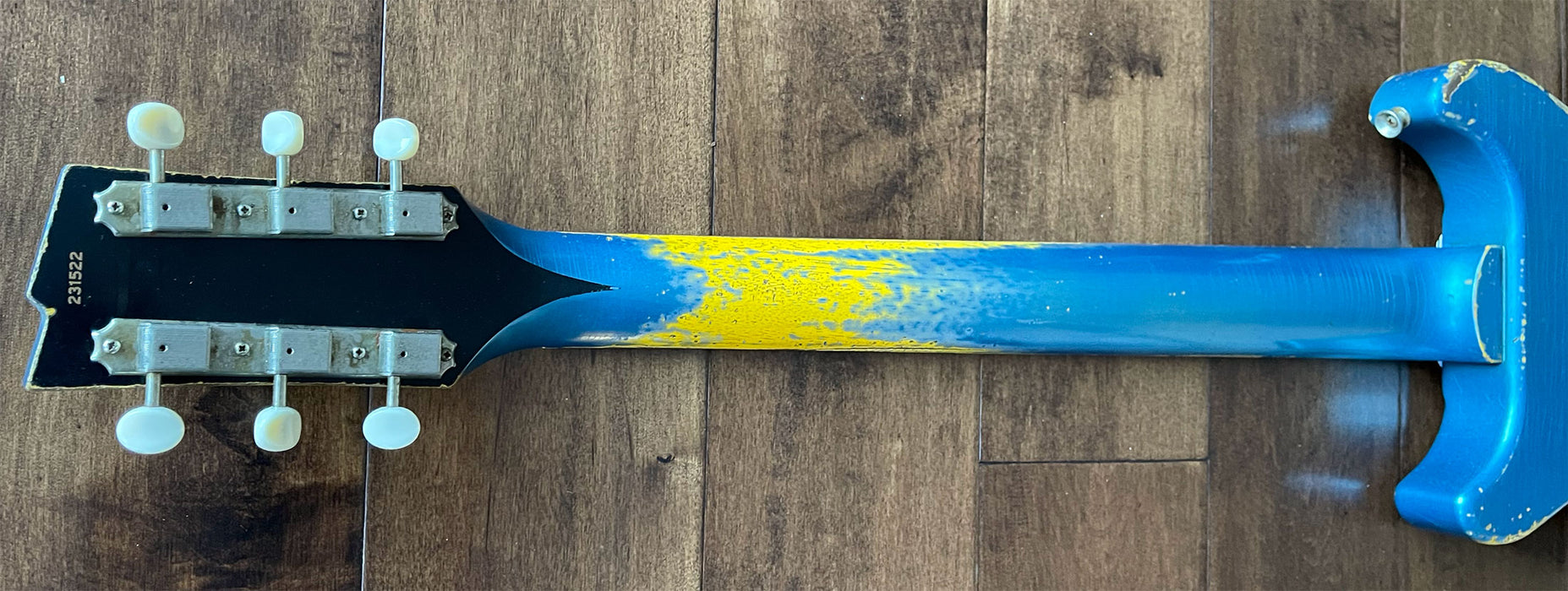 Rock N Roll Relics Thunders DC Electric Guitar Aged Lake Placid Blue 231522