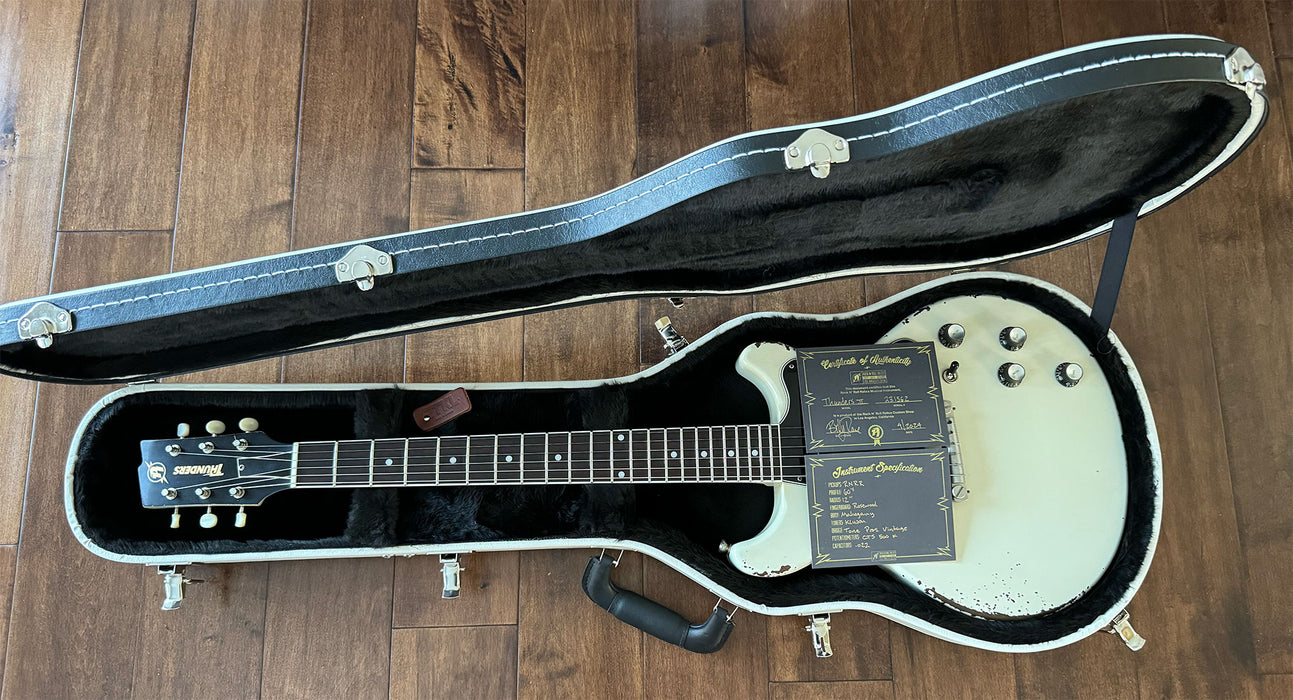 Rock N Roll Relics Thunders II DC Electric Guitar Aged Olympic White 231562