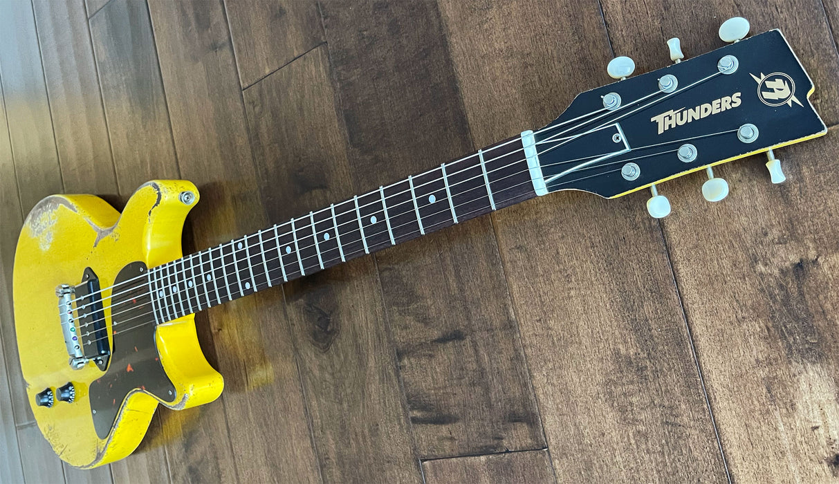 Rock N Roll Relics Thunders DC Electric Guitar Aged TV Yellow 231519
