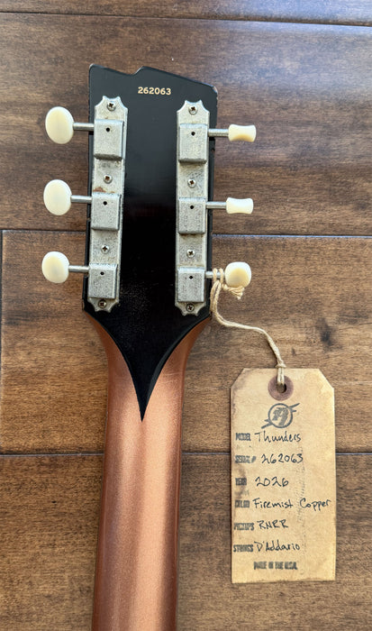 Rock N Roll Relics Thunders DC Electric Guitar Aged Firemist Copper 262063