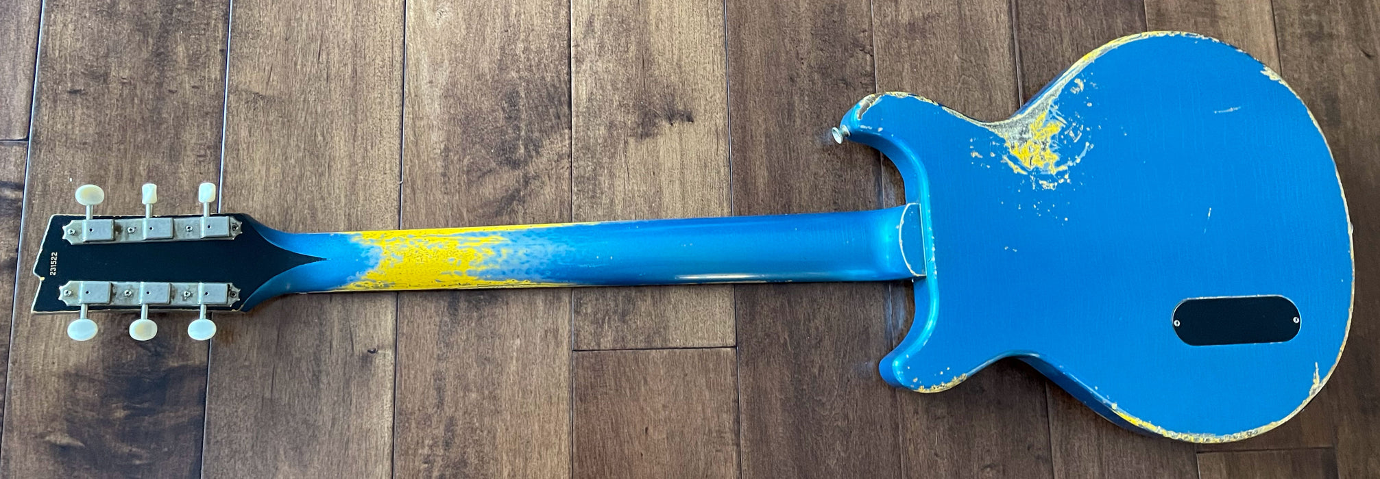 Rock N Roll Relics Thunders DC Electric Guitar Aged Lake Placid Blue 231522