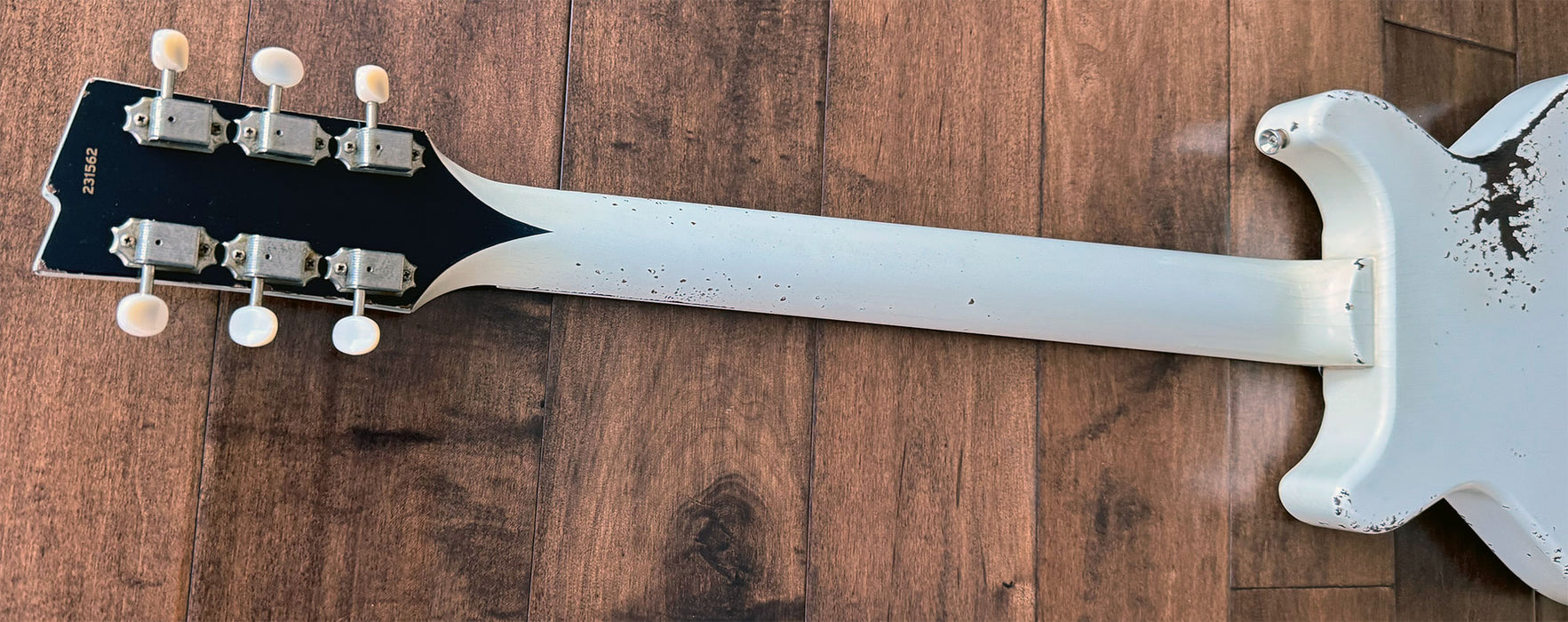 Rock N Roll Relics Thunders II DC Electric Guitar Aged Olympic White 231562