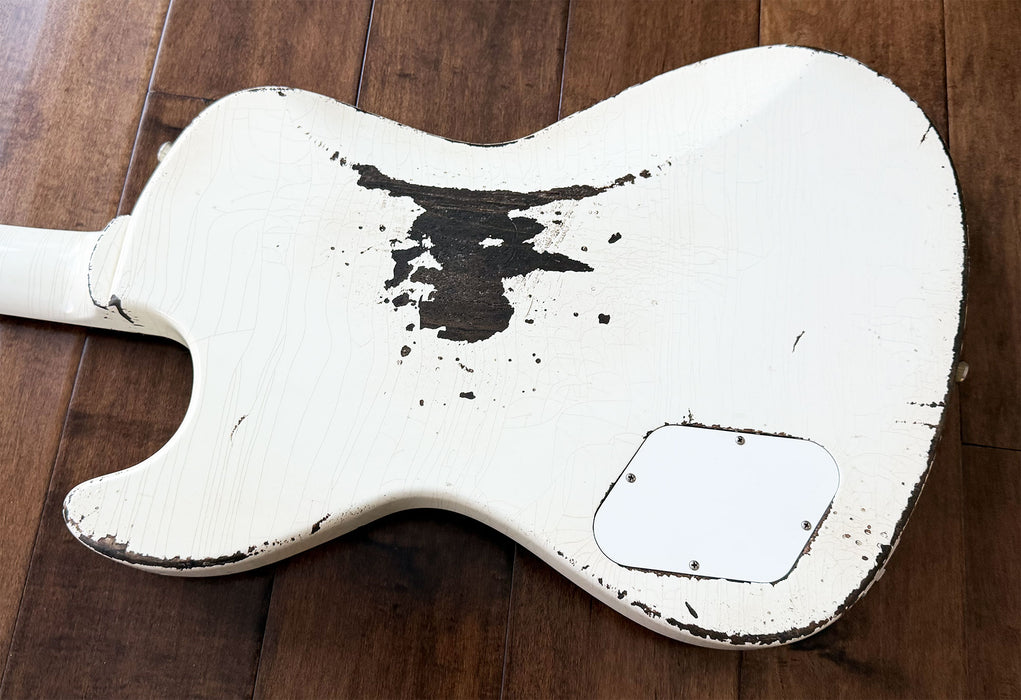 Rock N Roll Relics Revenge Modern Offset Electric Guitar Aged Olympic White 251966