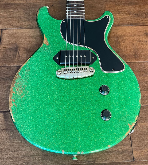 Rock N Roll Relics Thunders DC Electric Guitar Aged Lake Sparkle Green 231516