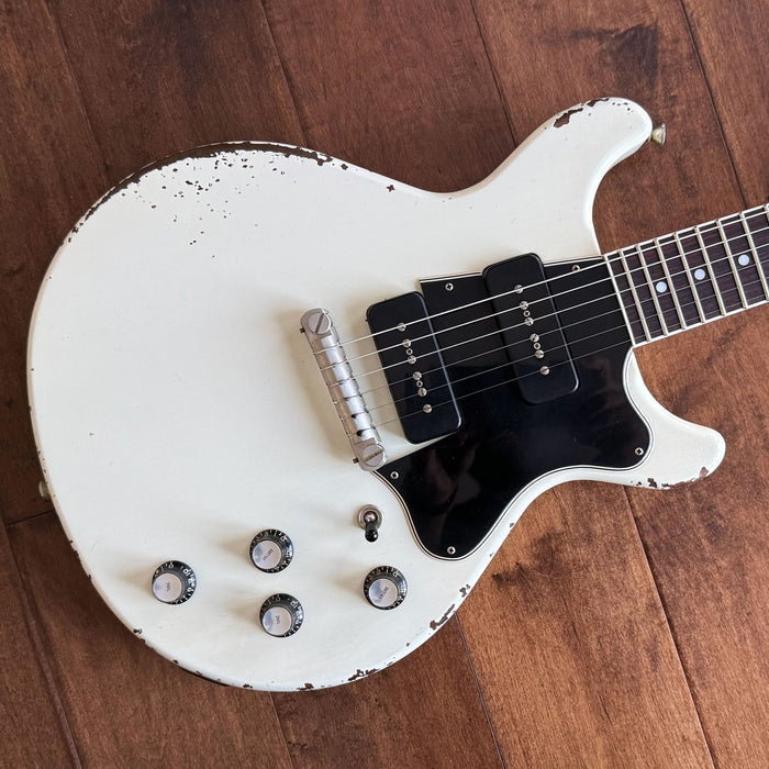 Rock N Roll Relics Thunders II DC Electric Guitar Aged Olympic White 231562