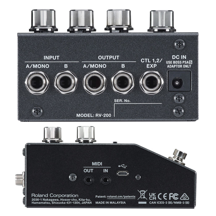 Boss RV-200 Reverb Pedal — Vision Guitar