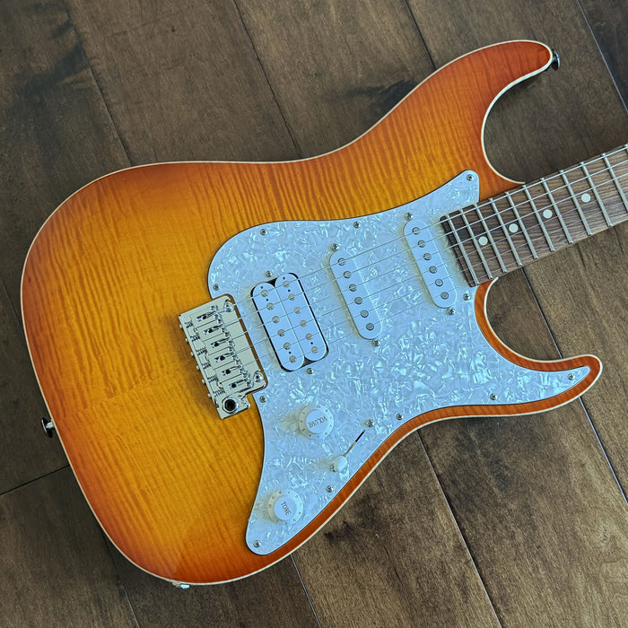 Suhr Standard Plus Faded Trans Honey Amber Burst Roasted Maple Neck SSCII 88768