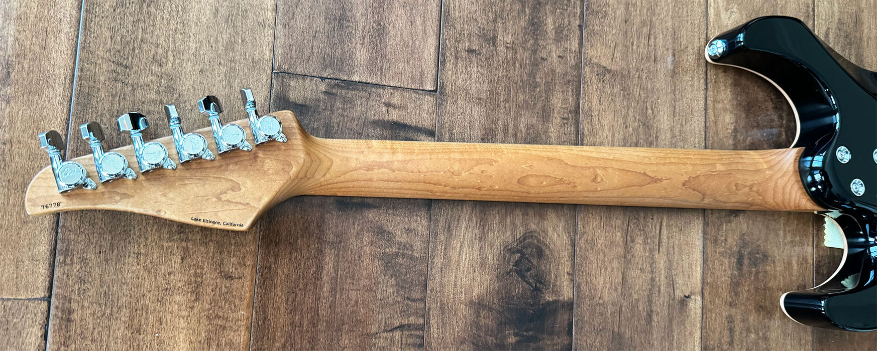 Suhr Modern Plus HSH Trans Whale Blue Burst Roasted Maple Pau Ferra Neck 76778